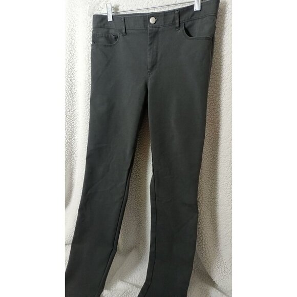 Club Monaco Women's Skinny Leg Mid Rise Pants Size 6 Gray Stretch Cotton Blend - Picture 10 of 11